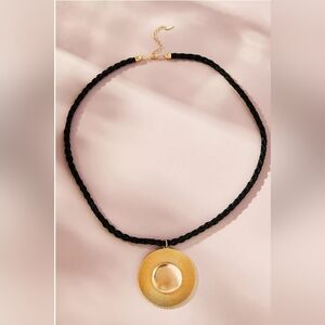 Anthropologie,Restored Vintage Collection: Large Round Pendant Necklace- NEW!!